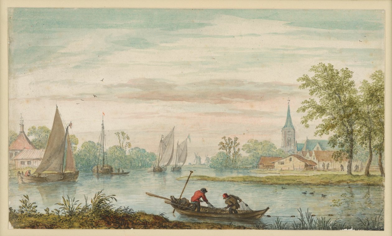 Paysage fluvial - Allart van Everdingen