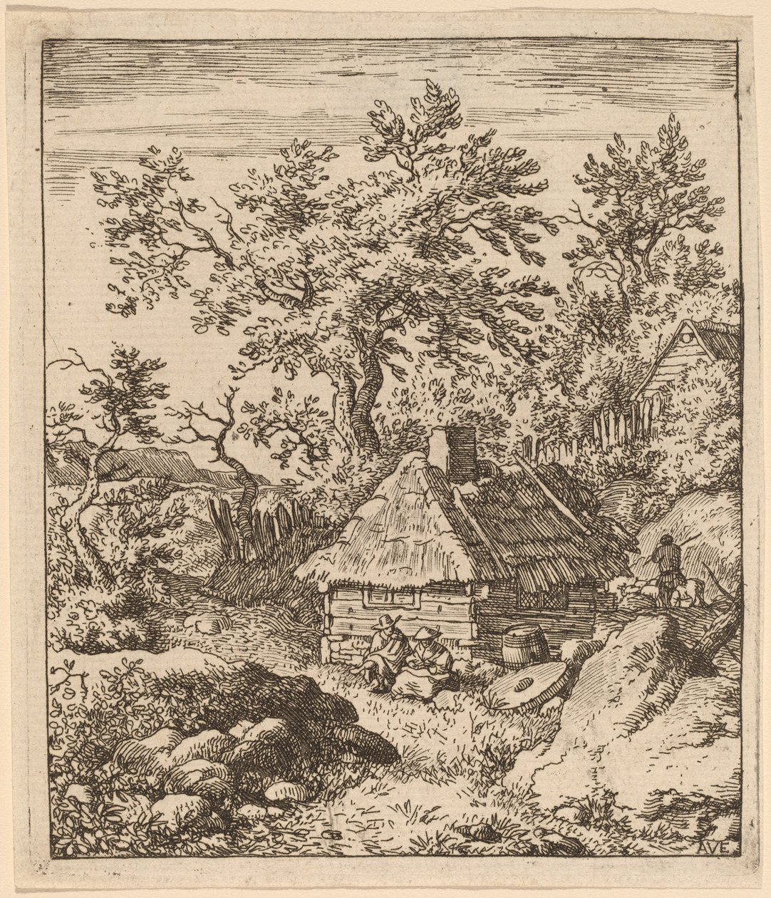 Paysage avec Meule près d