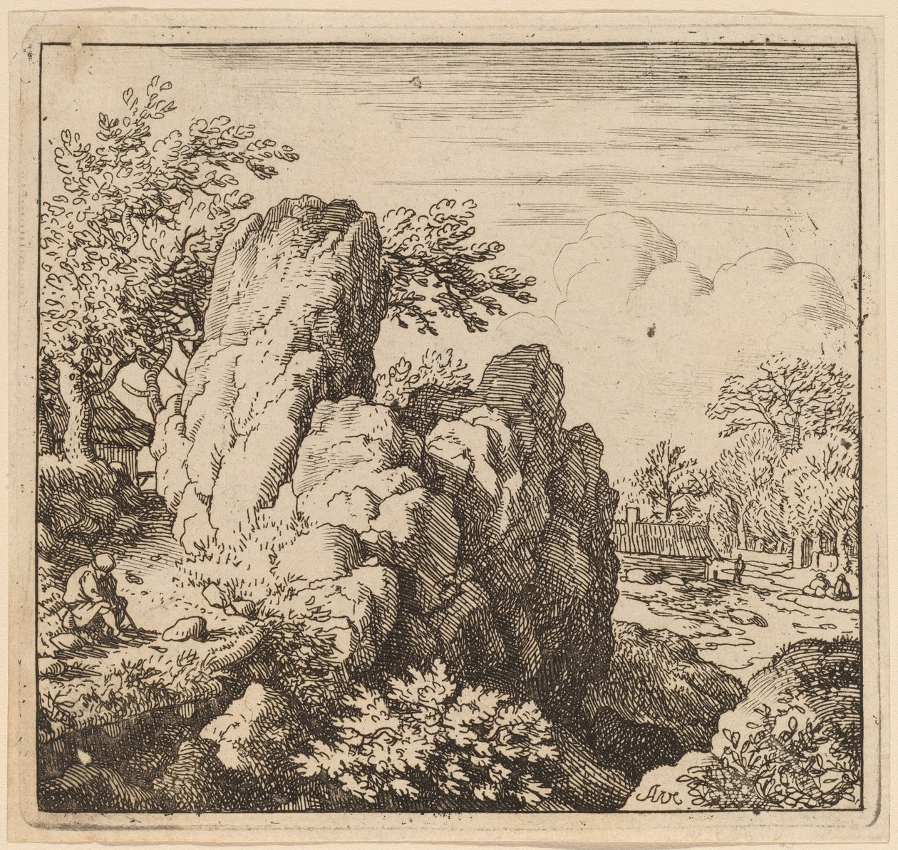 Grand rocher - Allart van Everdingen