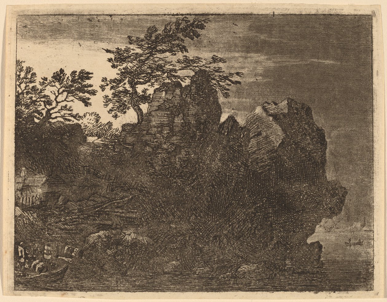 Grand rocher à la rivière, probablement c. 1645-1656 - Allart van Everdingen