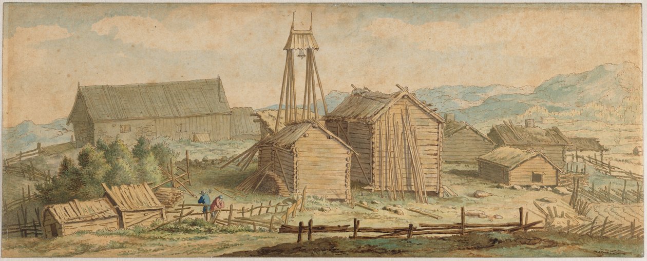 Paysage norvégien avec un parc à bois - Allart van Everdingen