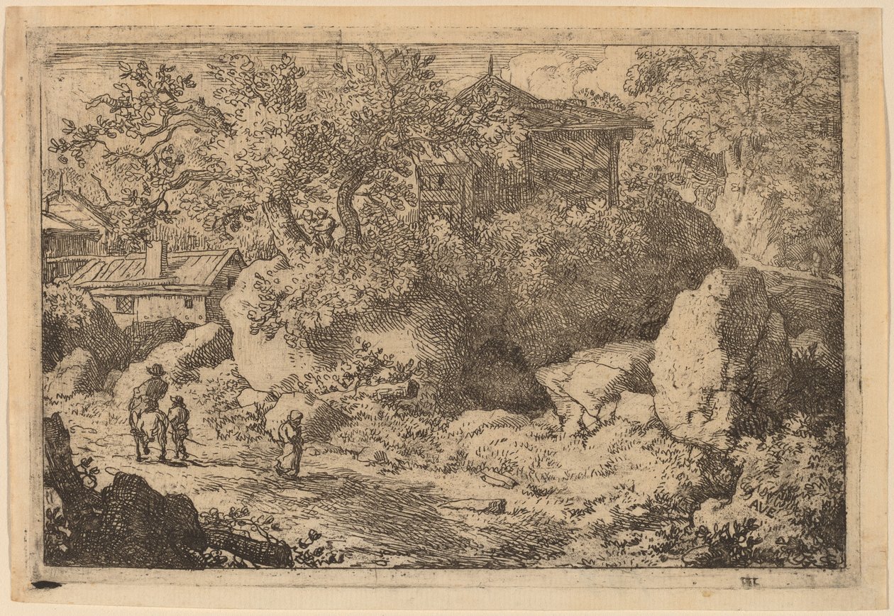 Paysanne à cheval - Allart van Everdingen