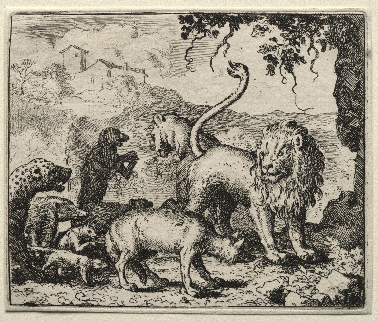 Renard le goupil : Première plainte du loup - Allart van Everdingen