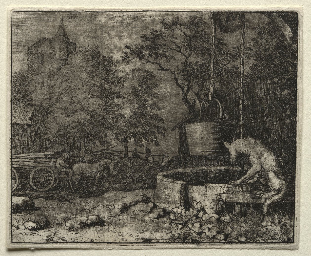Renard le Goupil : Renard trompe la femme du loup - Allart van Everdingen