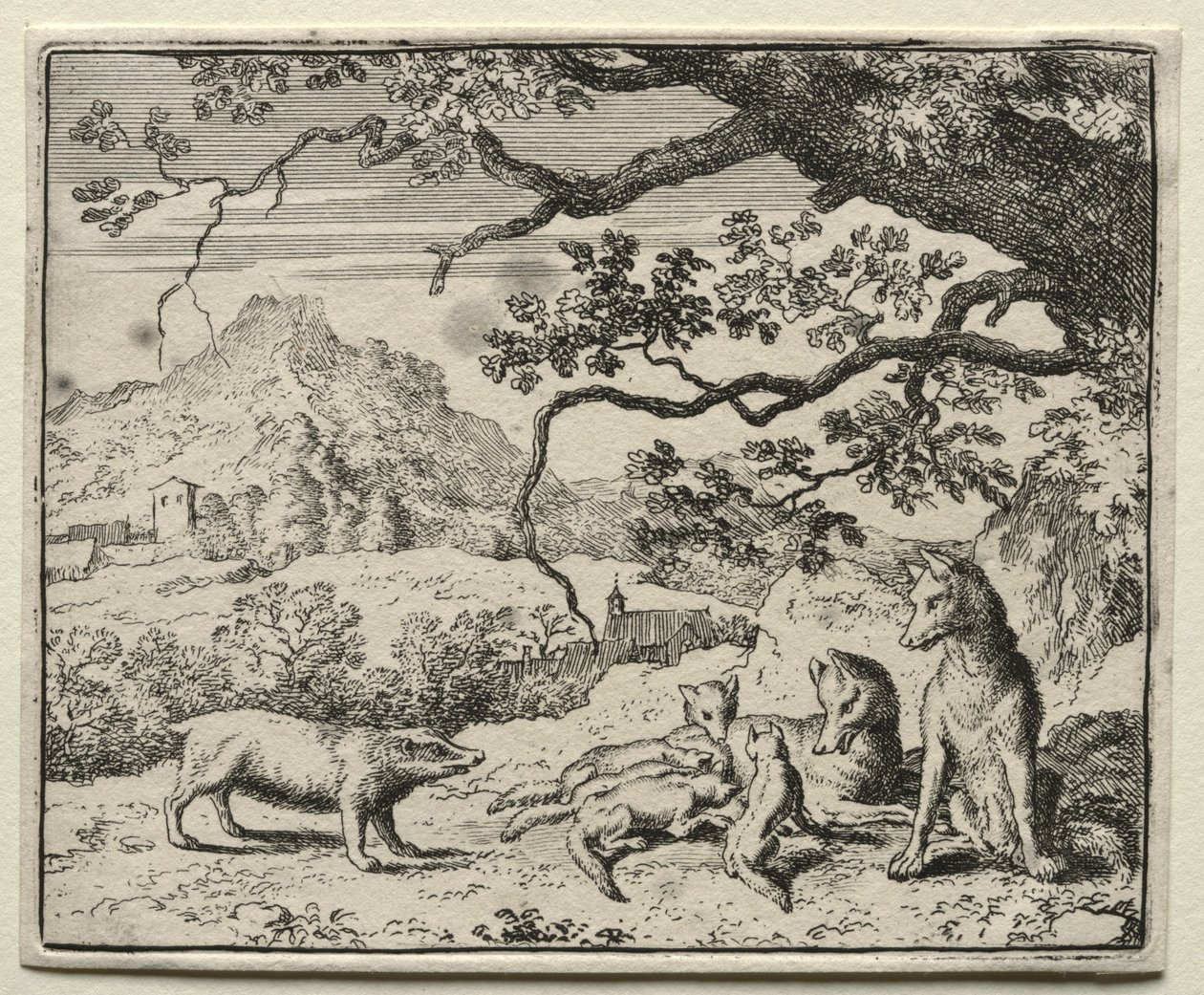 Reynard le Renard : Le Blaireau appelle Reynard à la cour - Allart van Everdingen