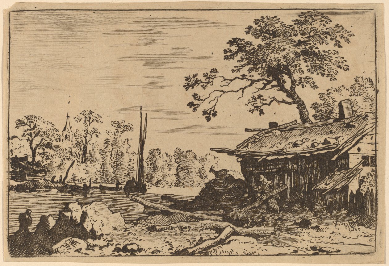 Cabane en ruine - Allart van Everdingen