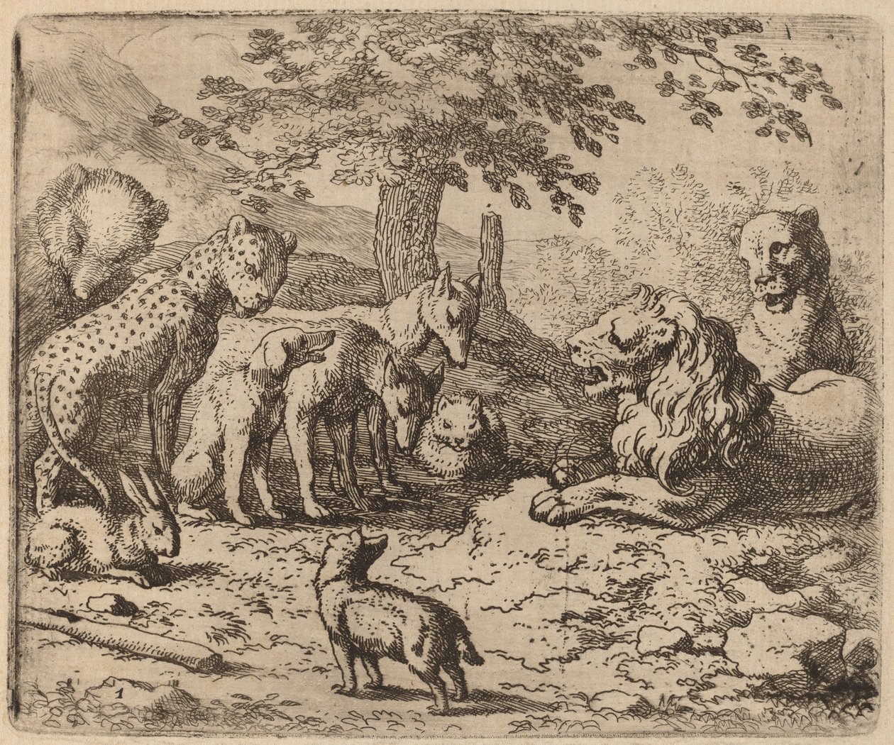 Le lion cherche conseil - Allart van Everdingen