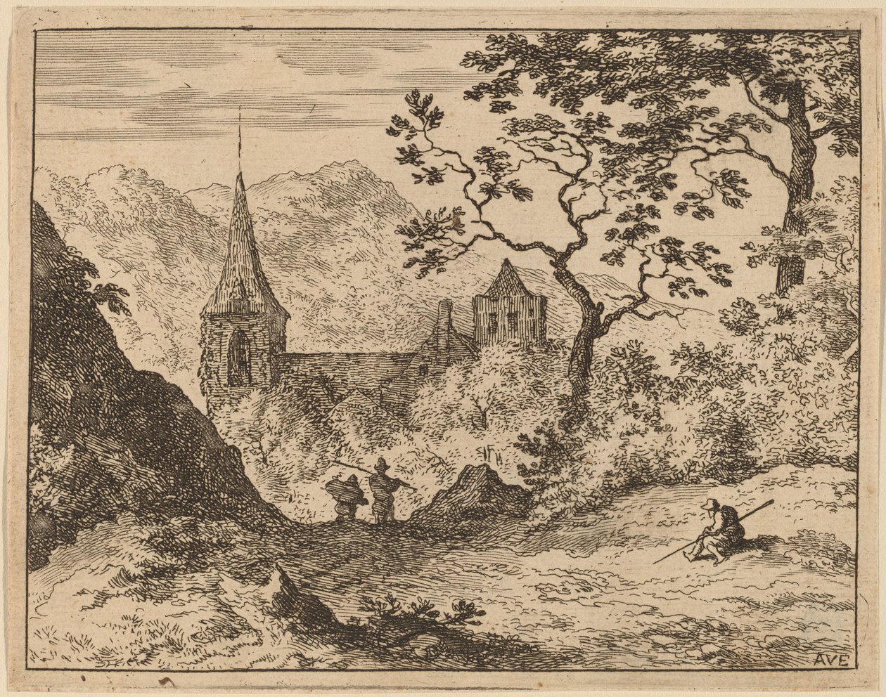 Le clocher - Allart van Everdingen