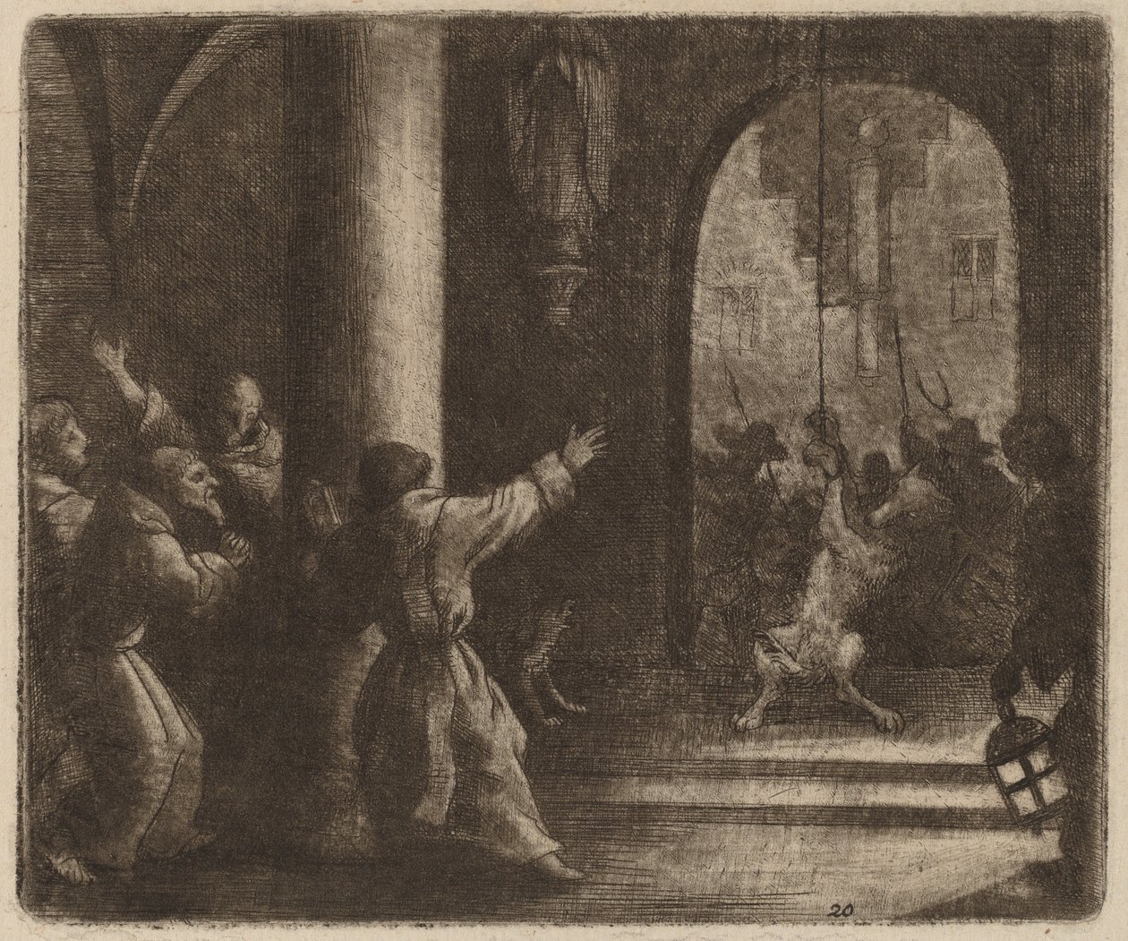 Le loup et la cloche du couvent - Allart van Everdingen