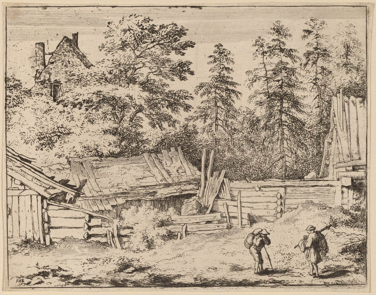 Trois Cottages - Allart van Everdingen