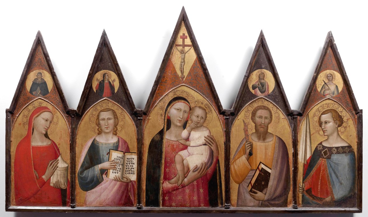 Madone et Enfant avec des Saints - Allegretto Nuzi
