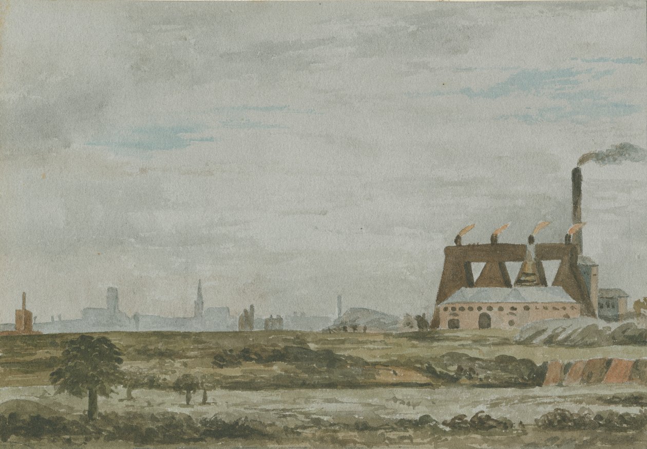 Wolverhampton - Vue du sud : peinture à l