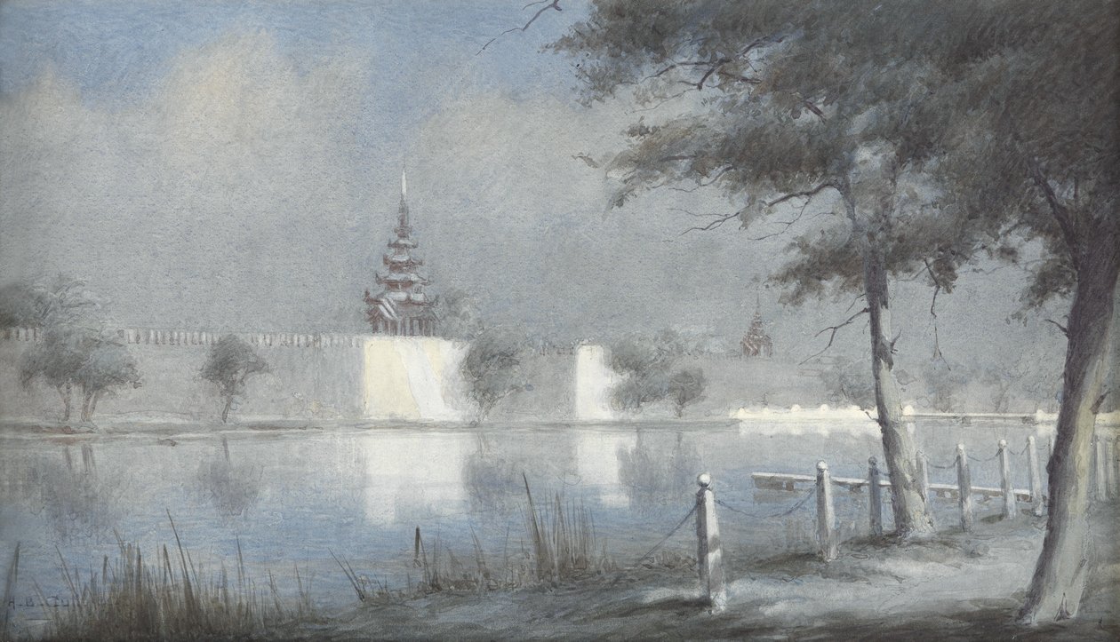 Le fossé à Mandalay au clair de lune, 1924 - Alma Claude Burlton Cull