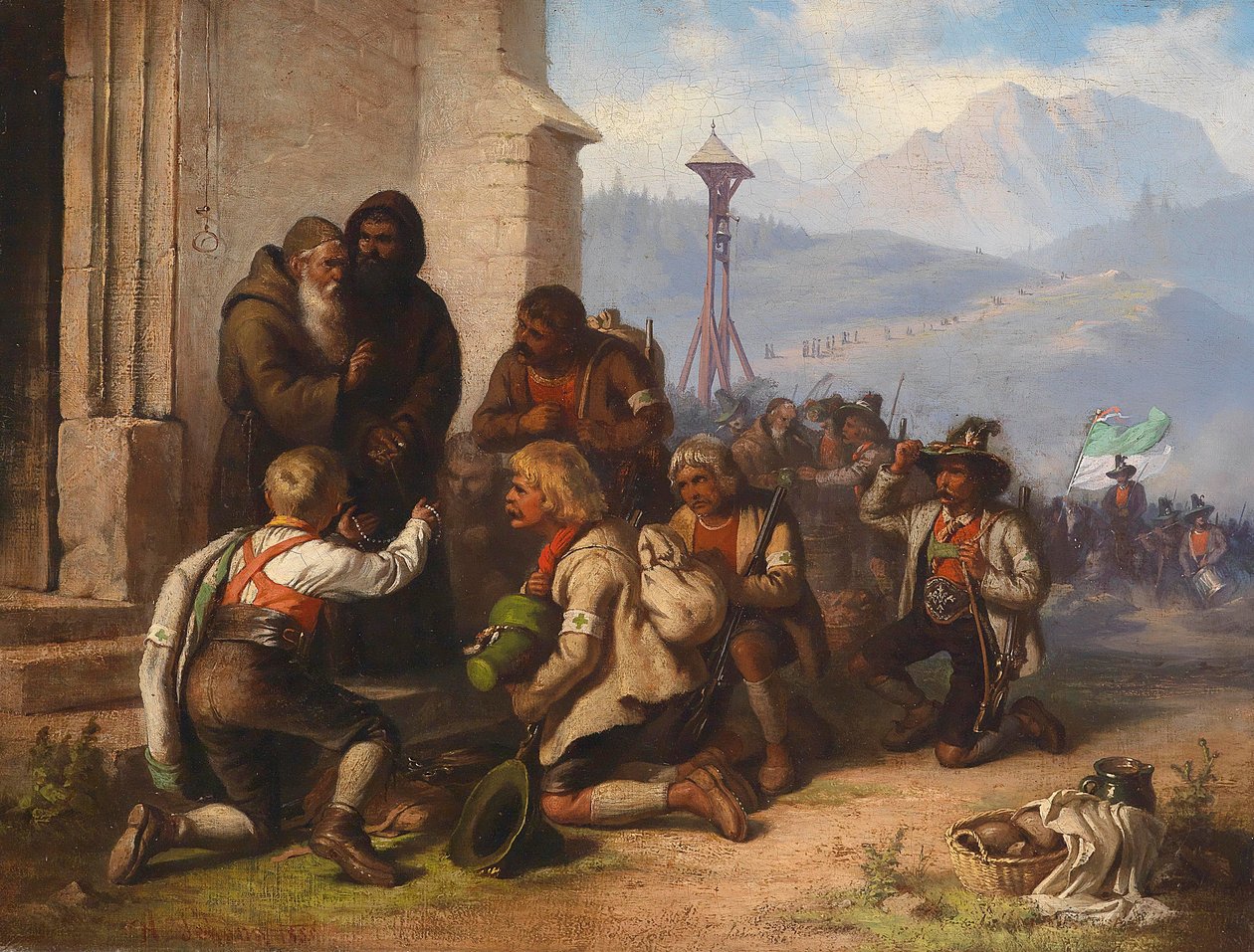 Pèlerins tyroliens - Alois Schonn