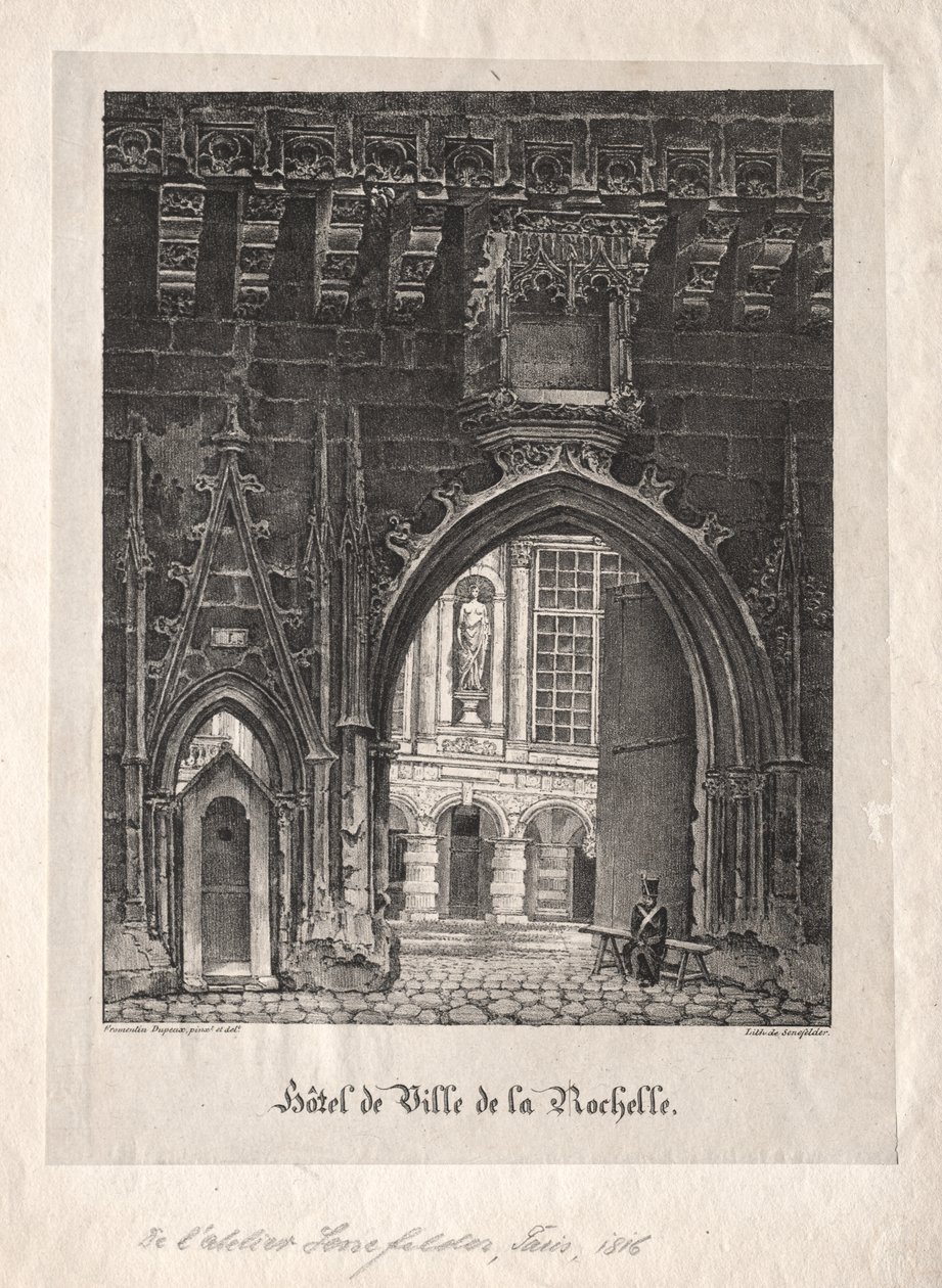 Hôtel de Ville de La Rochelle, France - Alois Senefelder
