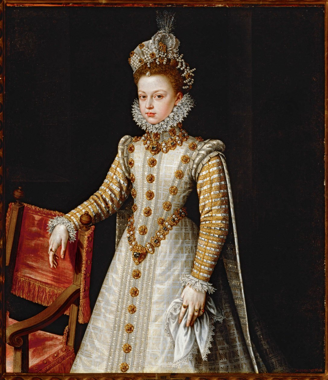 Infante Isabella Clara Eugenia, fille ... (peinture sur toile) - Alonso Sánchez Coello