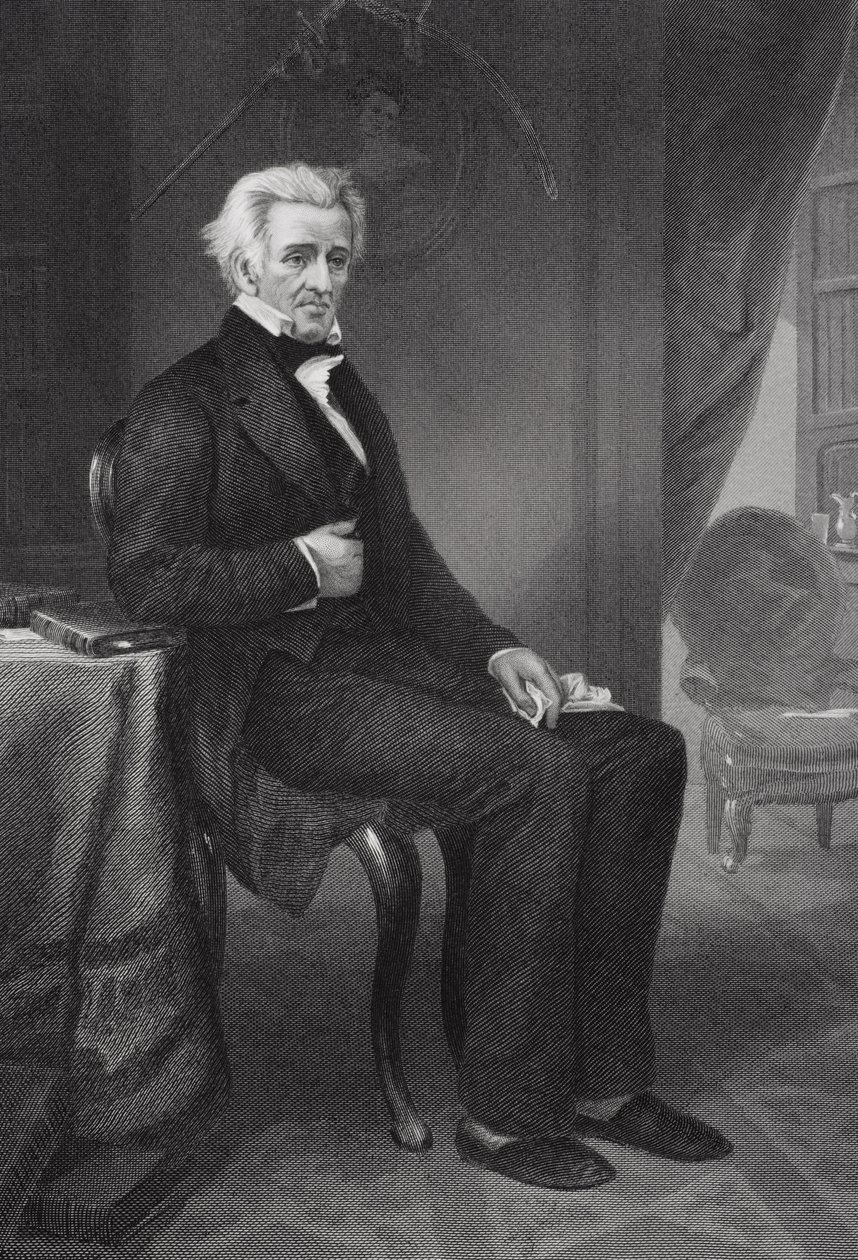 Andrew Jackson (1767-1845) 7e Président des États-Unis - Alonzo Chappel