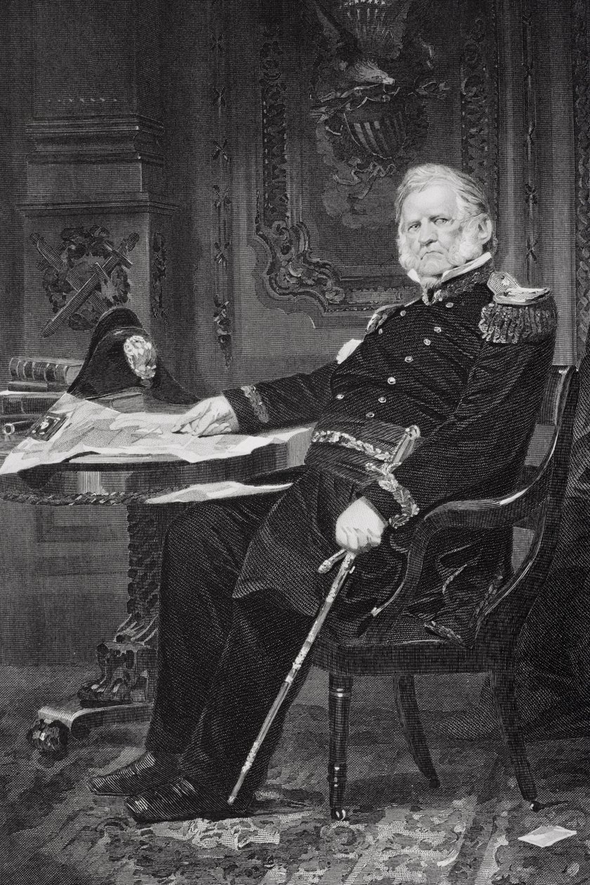 Portrait de Winfield Scott (1786-1866) - Alonzo Chappel