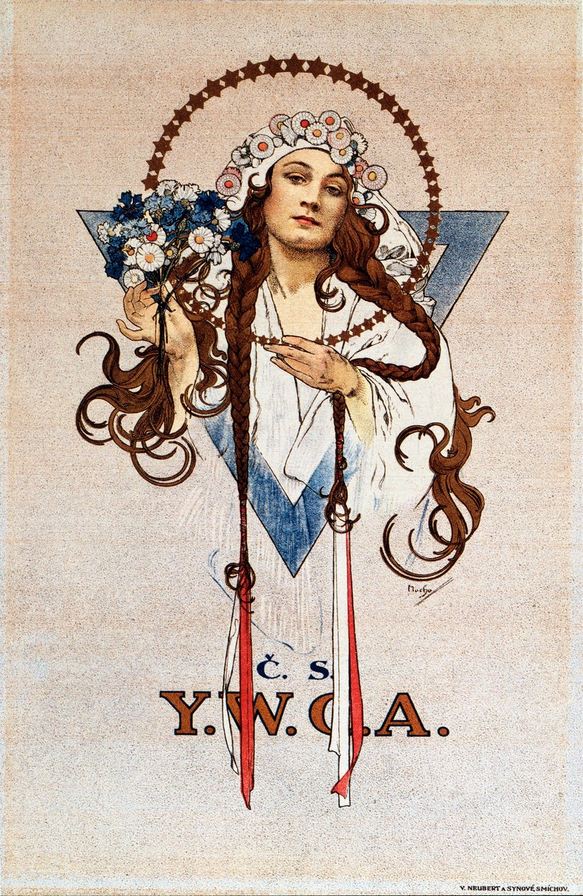 Affiche YWCA Tchécoslovaque pour l