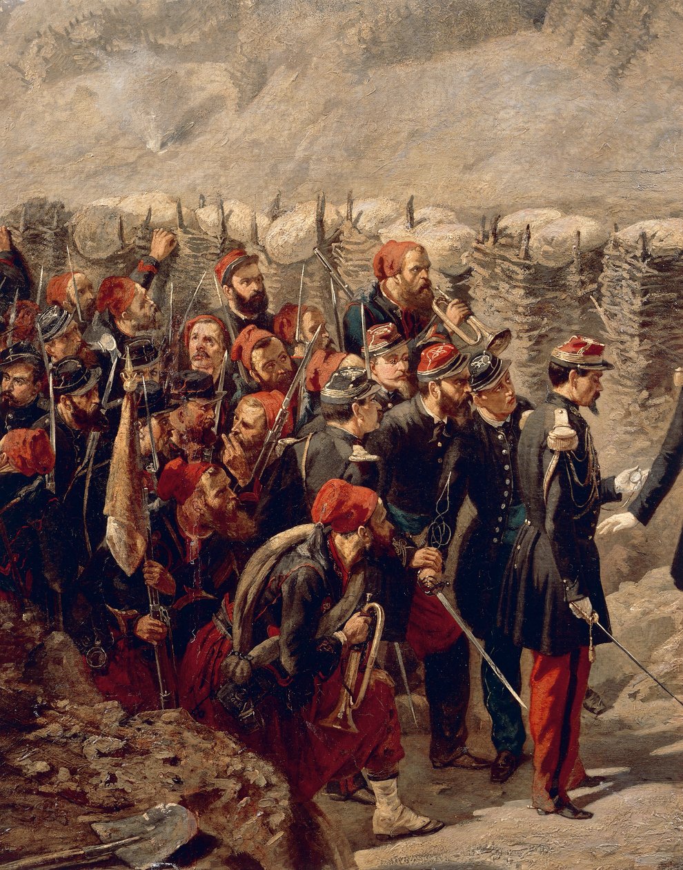 Maréchal Patrice MacMahon avec les Zouaves à Malakoff - Alphonse Antoine Aillaud