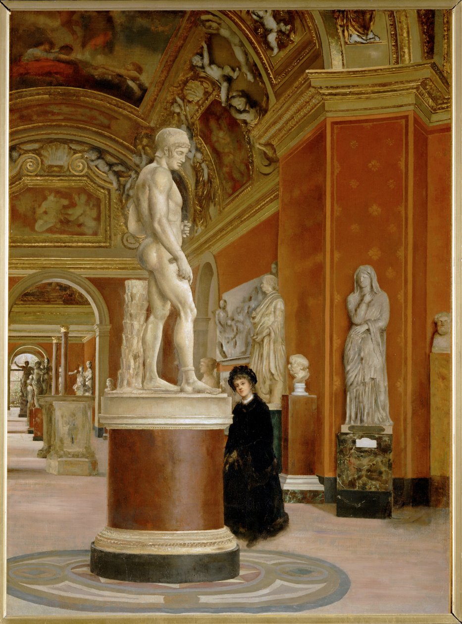 Vue de la rotonde de Mars et de la salle des Mécènes au Louvre ... - Alphonse Hirsch