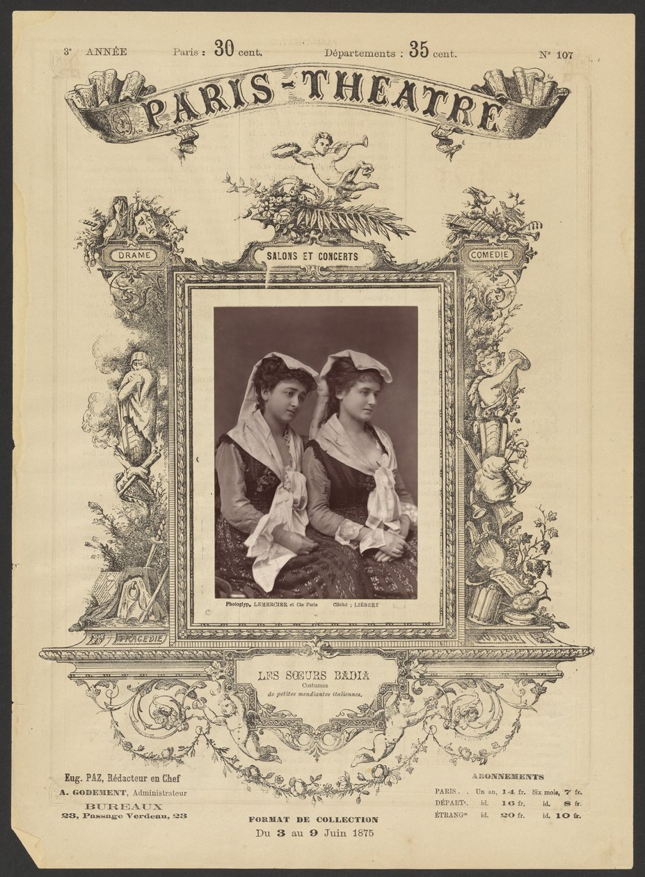 Paris Theatre: Les Soeurs Badia - Alphonse J. Liébert