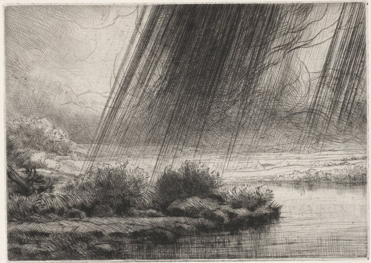 Une tempête - Alphonse Legros