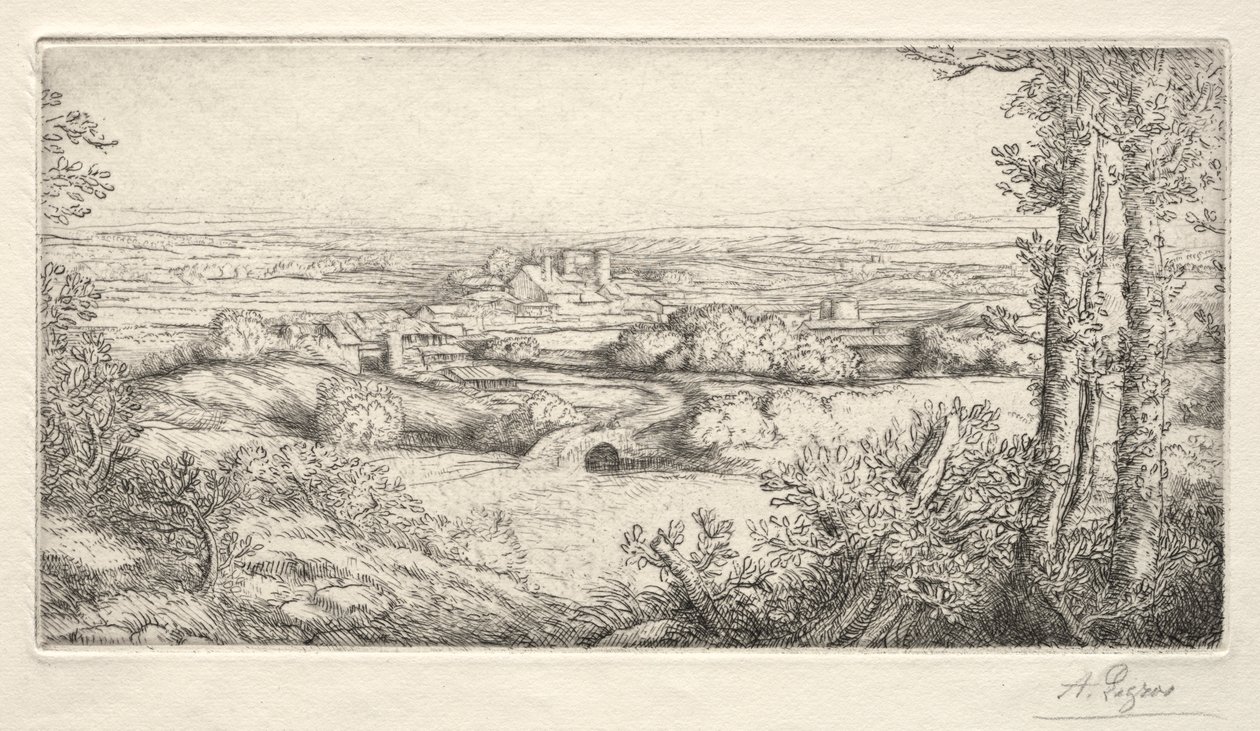 Une vallée en Bourgogne - Alphonse Legros