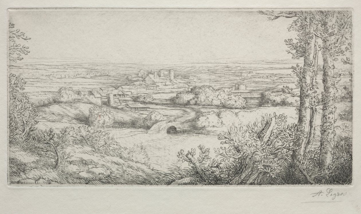 Une vallée en Bourgogne - Alphonse Legros