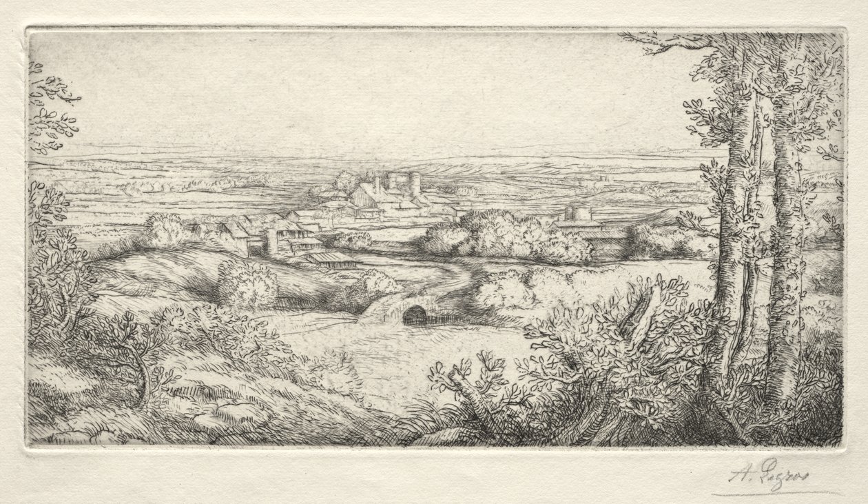 Une vallée en Bourgogne - Alphonse Legros