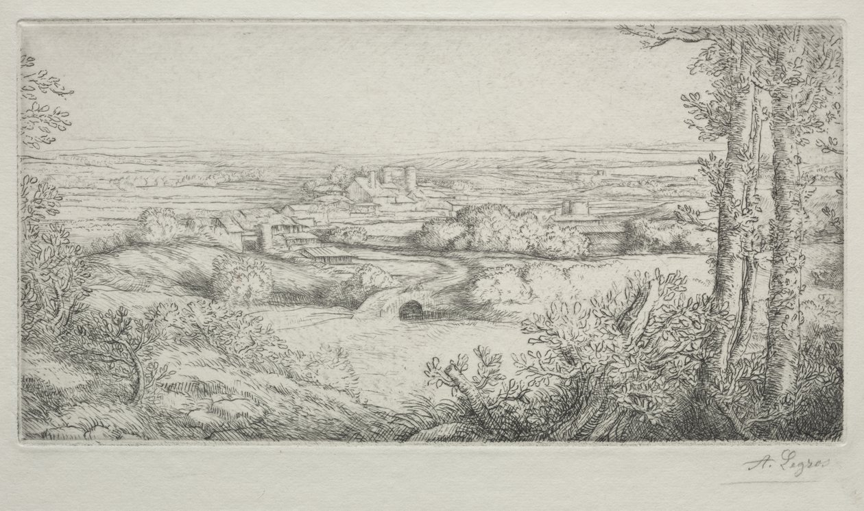 Une vallée en Bourgogne - Alphonse Legros