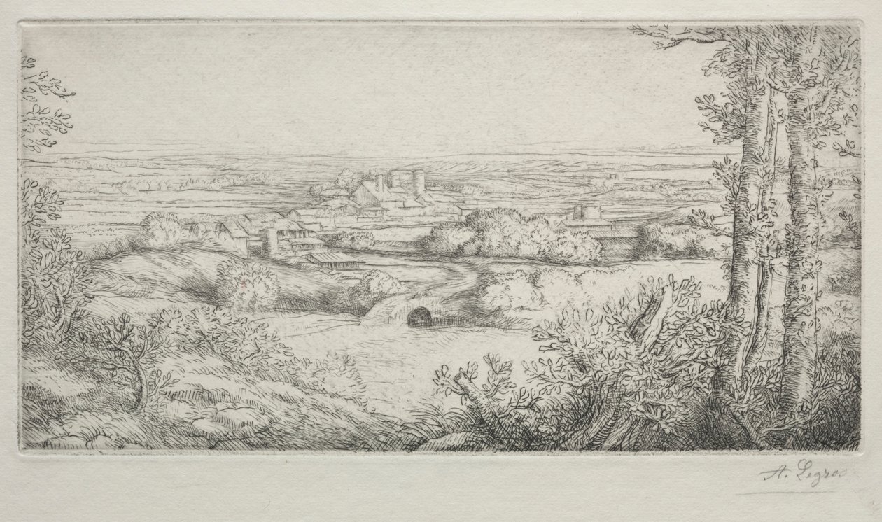 Une Vallée en Bourgogne - Alphonse Legros