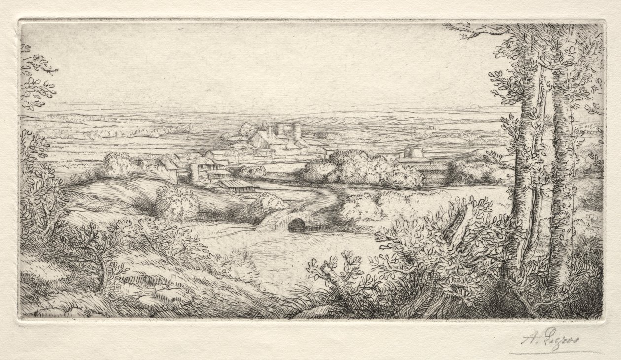 Une Vallée en Bourgogne - Alphonse Legros
