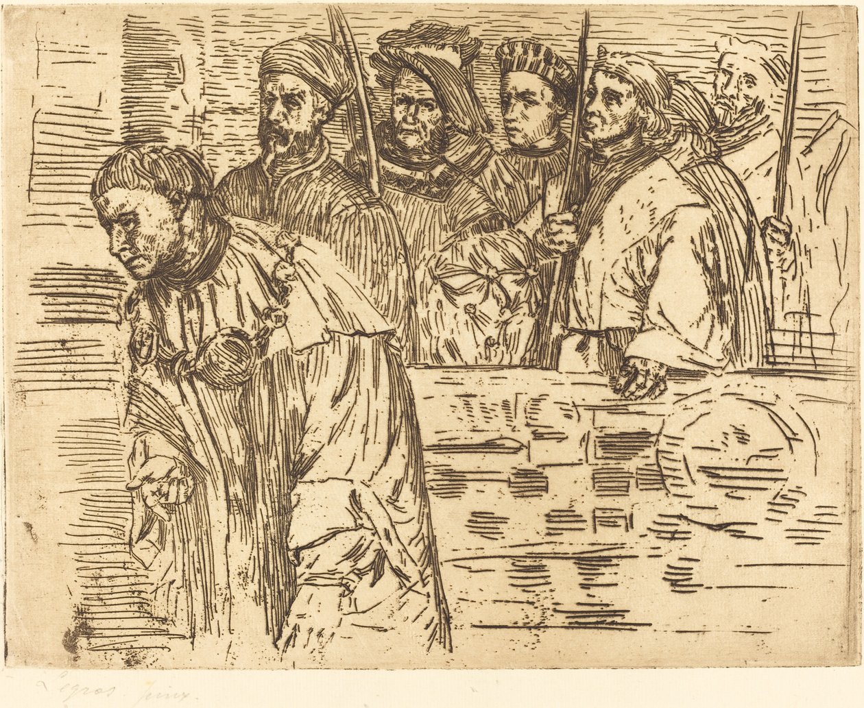 Les archers, 1862 - Alphonse Legros