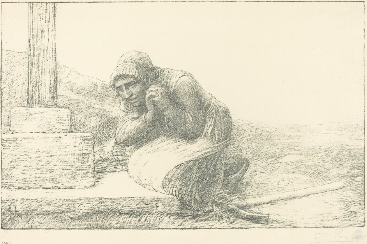 Au pied de la croix - Alphonse Legros