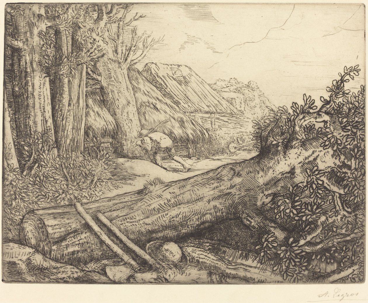 Chez les bûcherons - Alphonse Legros