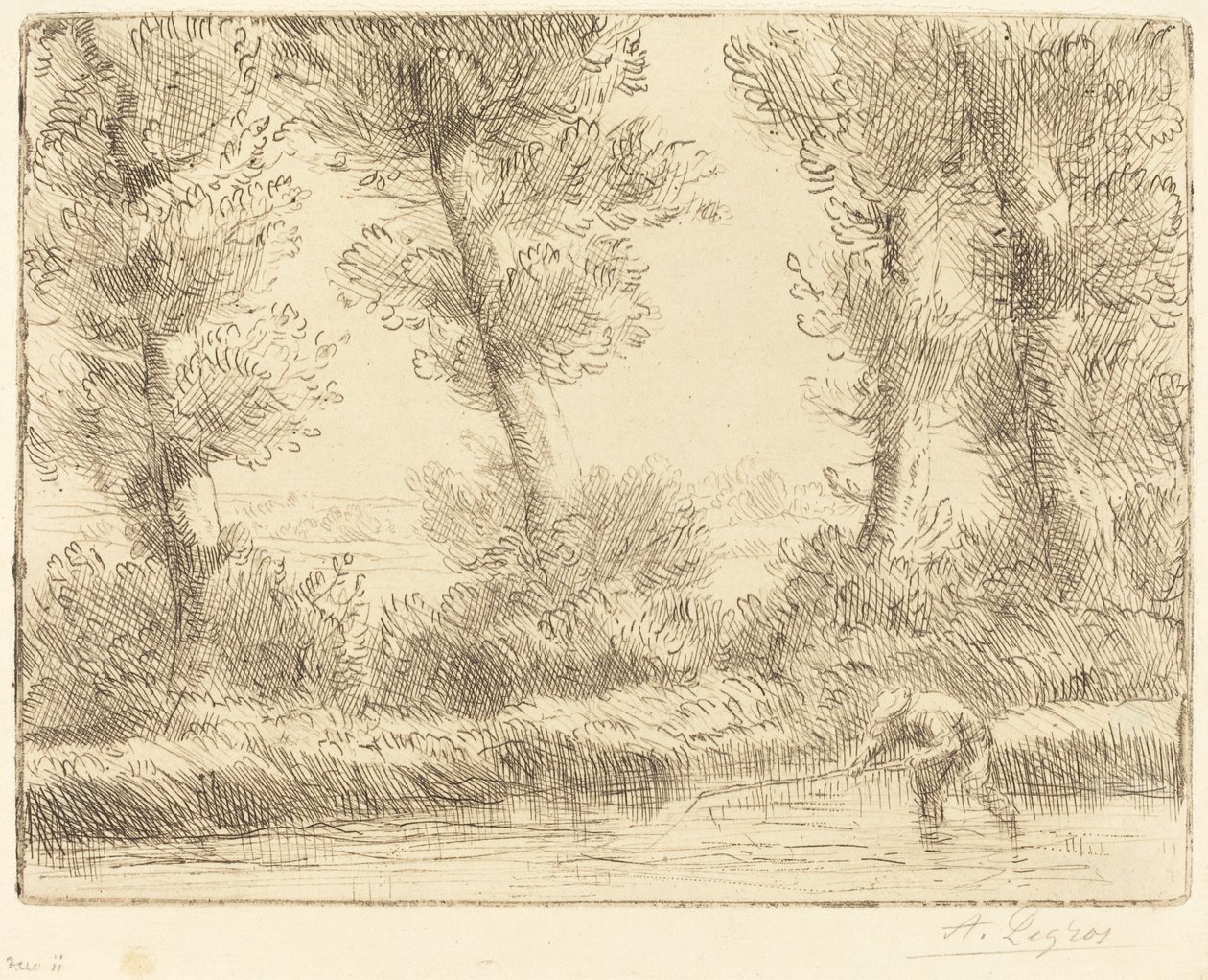Les bords de la Liane - Alphonse Legros