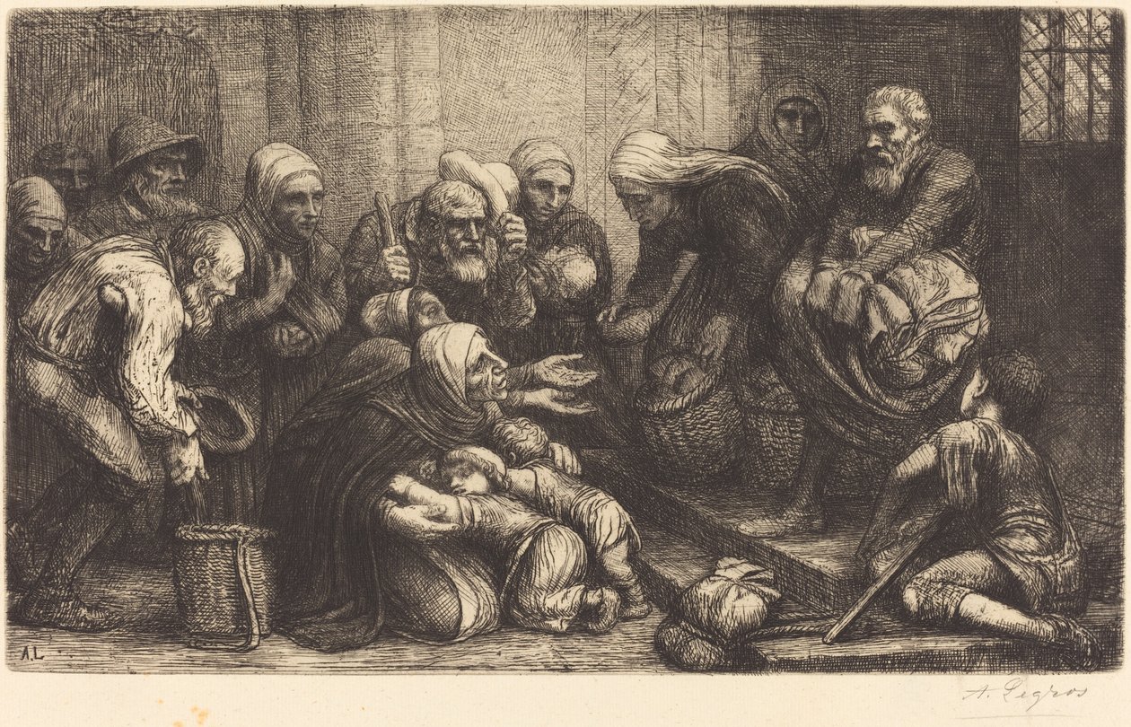 Les mendiants de Bruxelles - Alphonse Legros