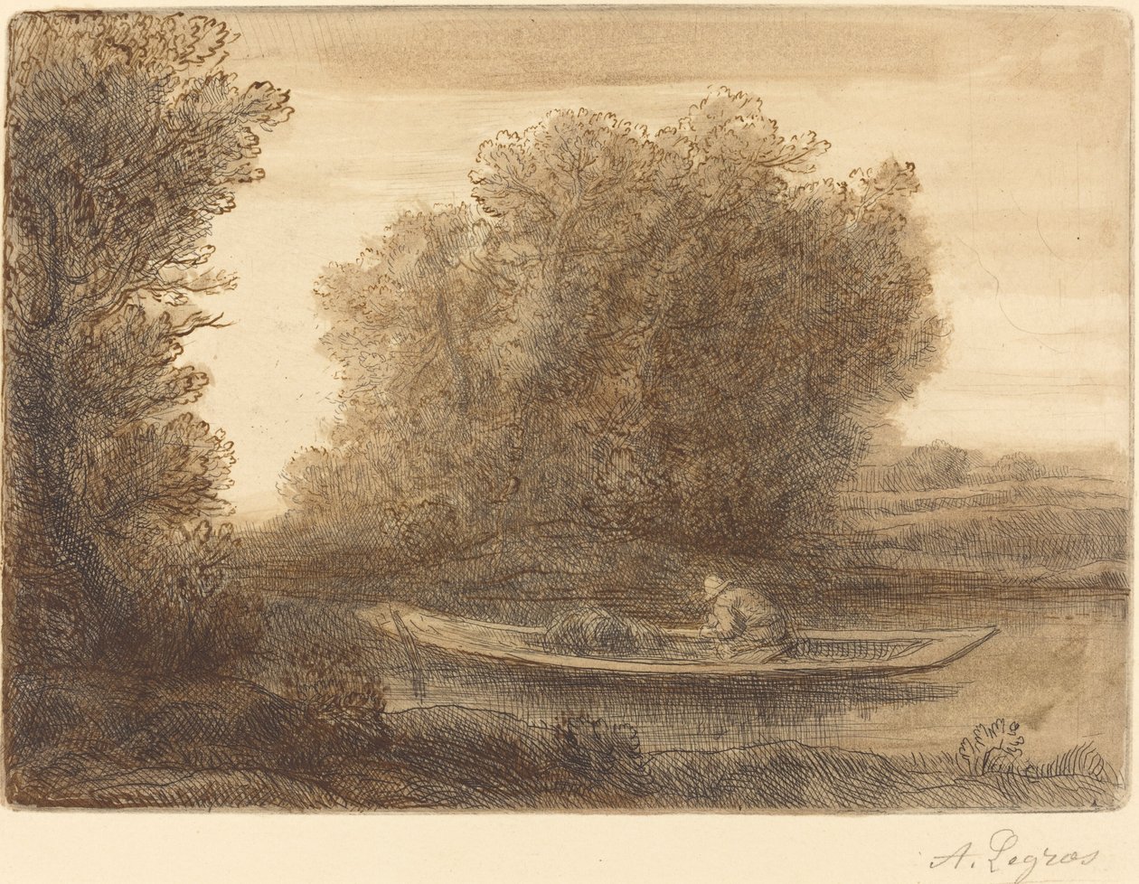 Courbe de la rivière - Alphonse Legros