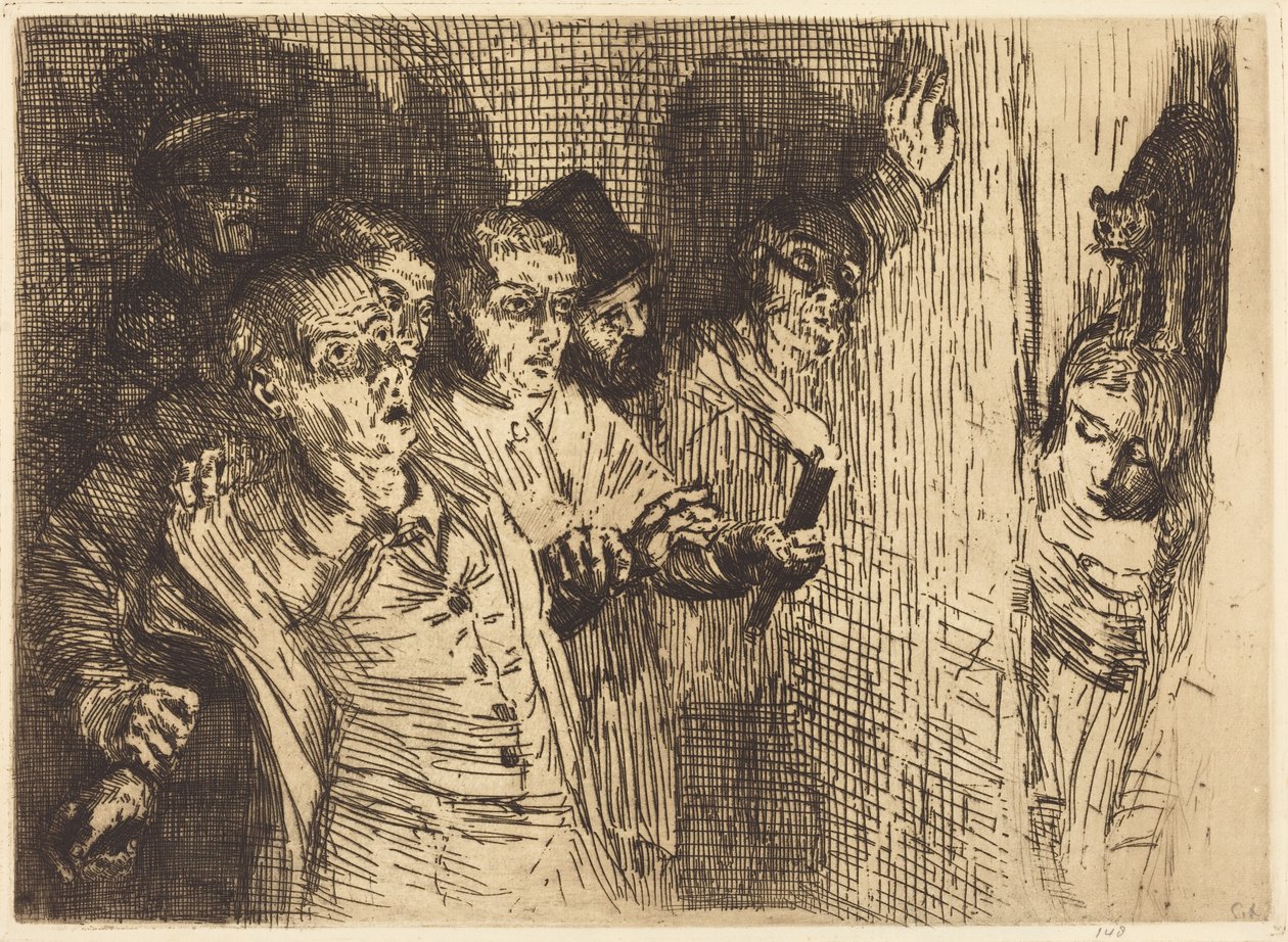 Black Cat (Le chat noir) - Alphonse Legros
