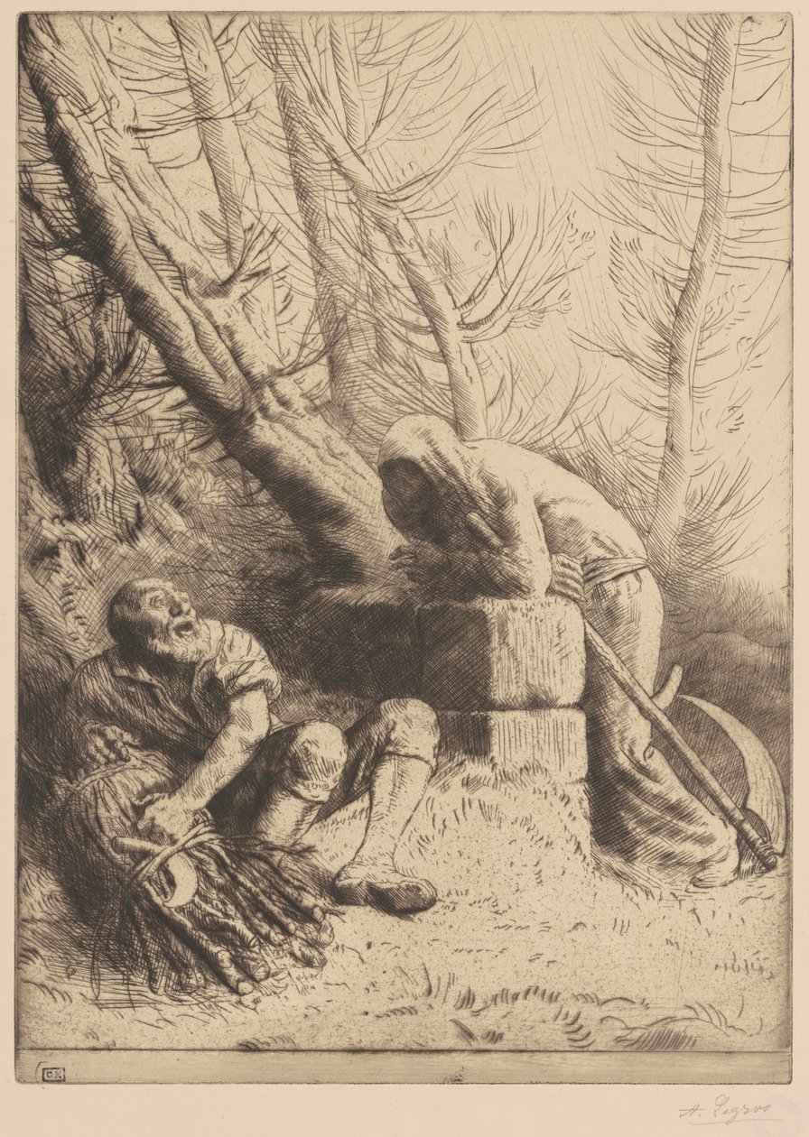 La Mort et le bûcheron, planche 4 - Alphonse Legros