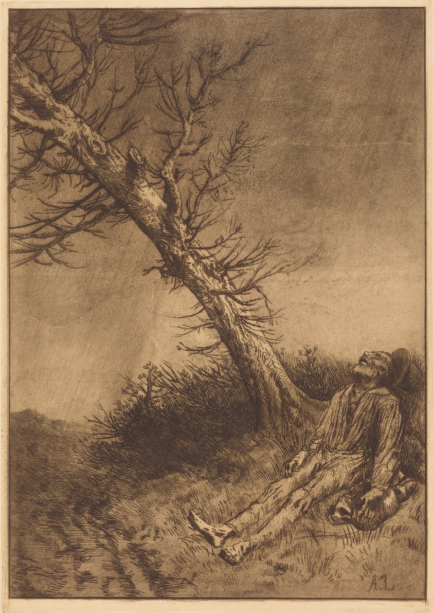 La mort du vagabond - Alphonse Legros