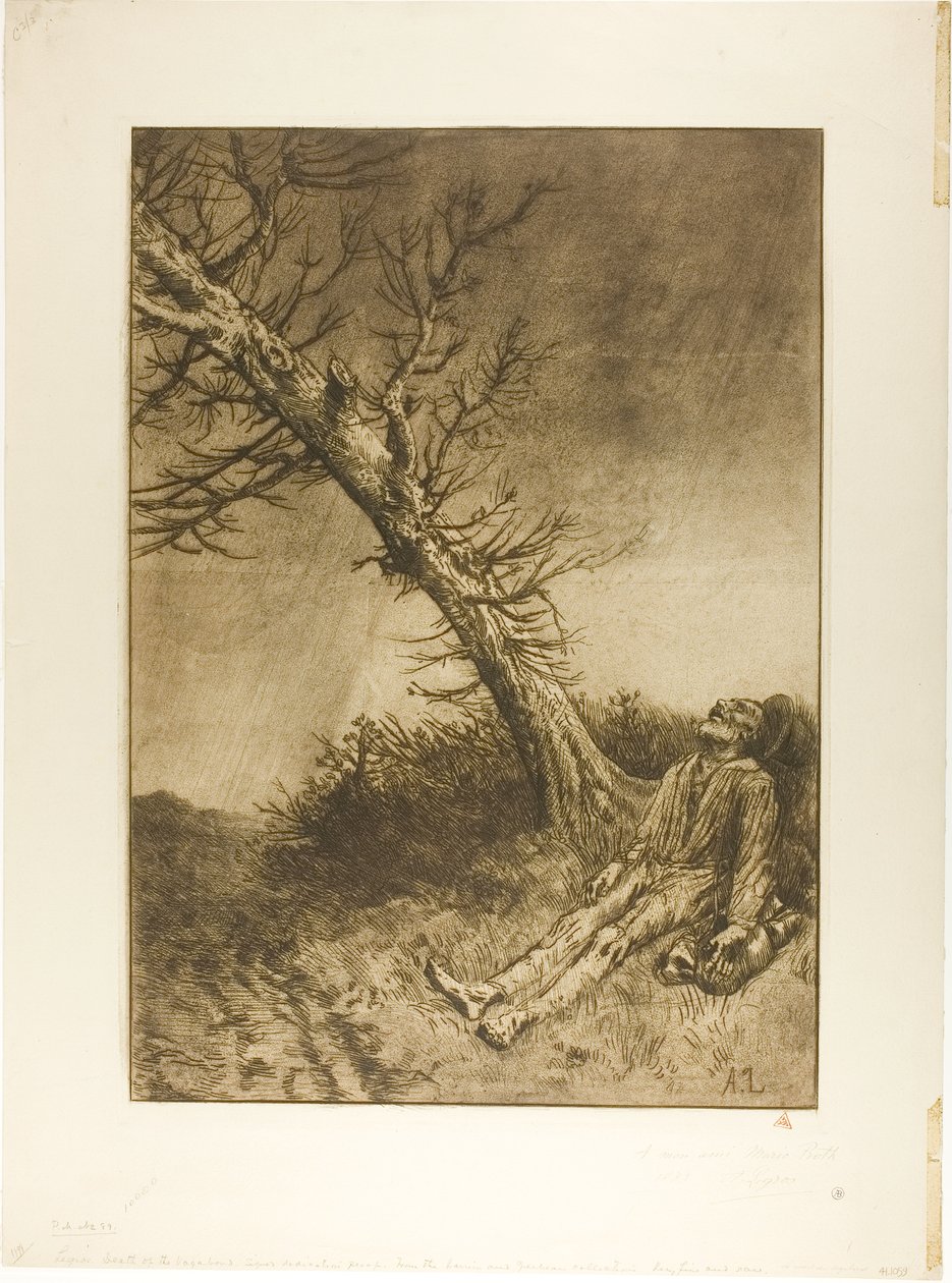 La mort du vagabond - Alphonse Legros