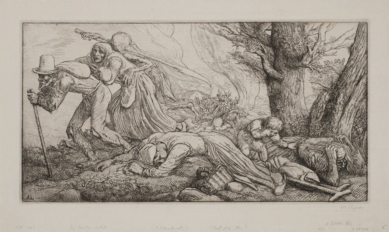 Le triomphe de la mort : les bouches inutiles - Alphonse Legros