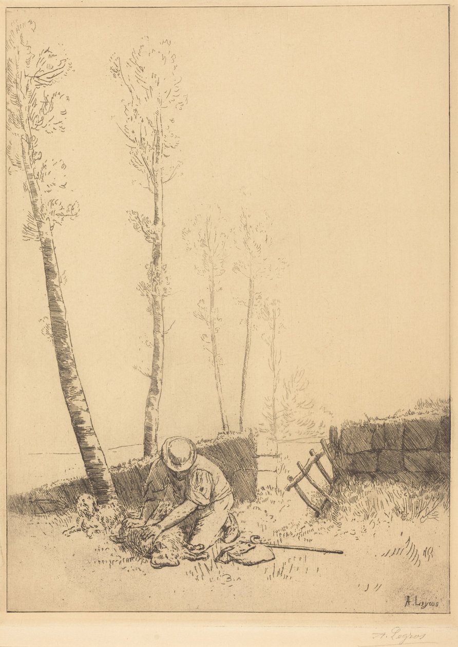 Le mouton retrouvé - Alphonse Legros
