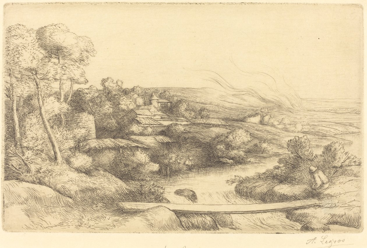 La passerelle - Alphonse Legros