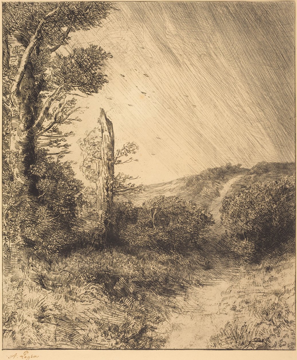 Gust of Wind (Le coup de vent) - Alphonse Legros