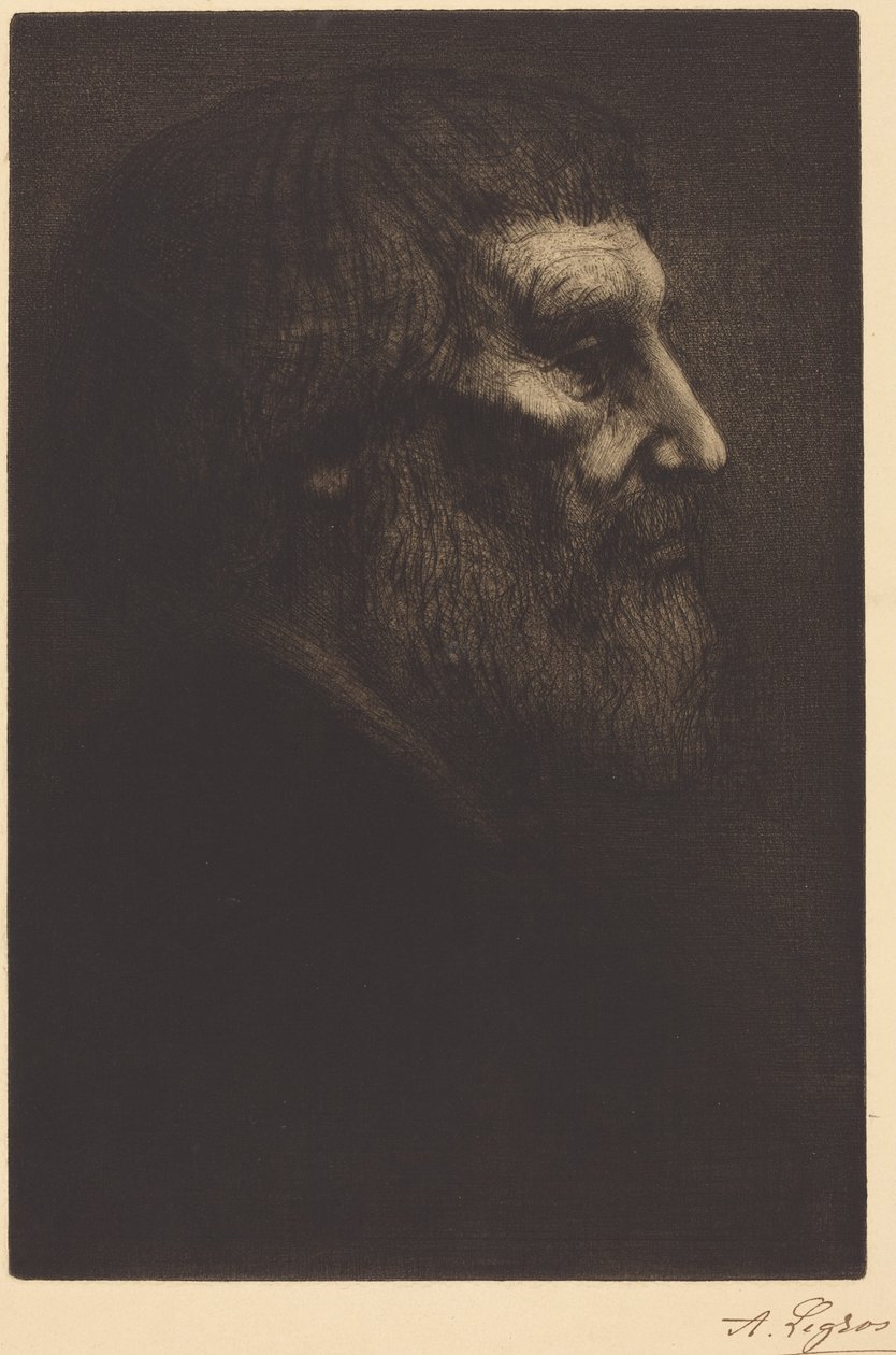 Tête de mendiant (Tête de mendiant) - Alphonse Legros