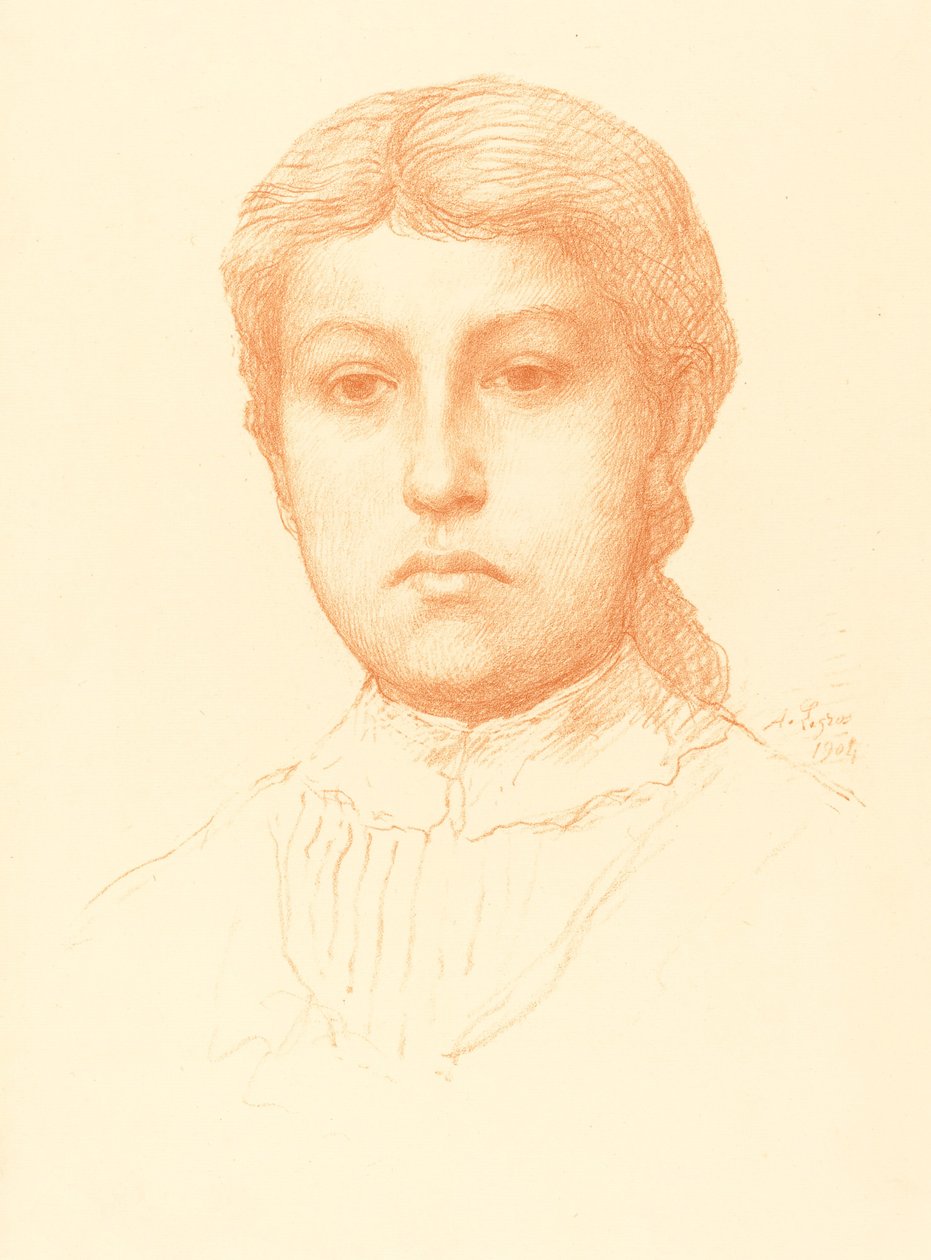 Tête de jeune fille - Alphonse Legros