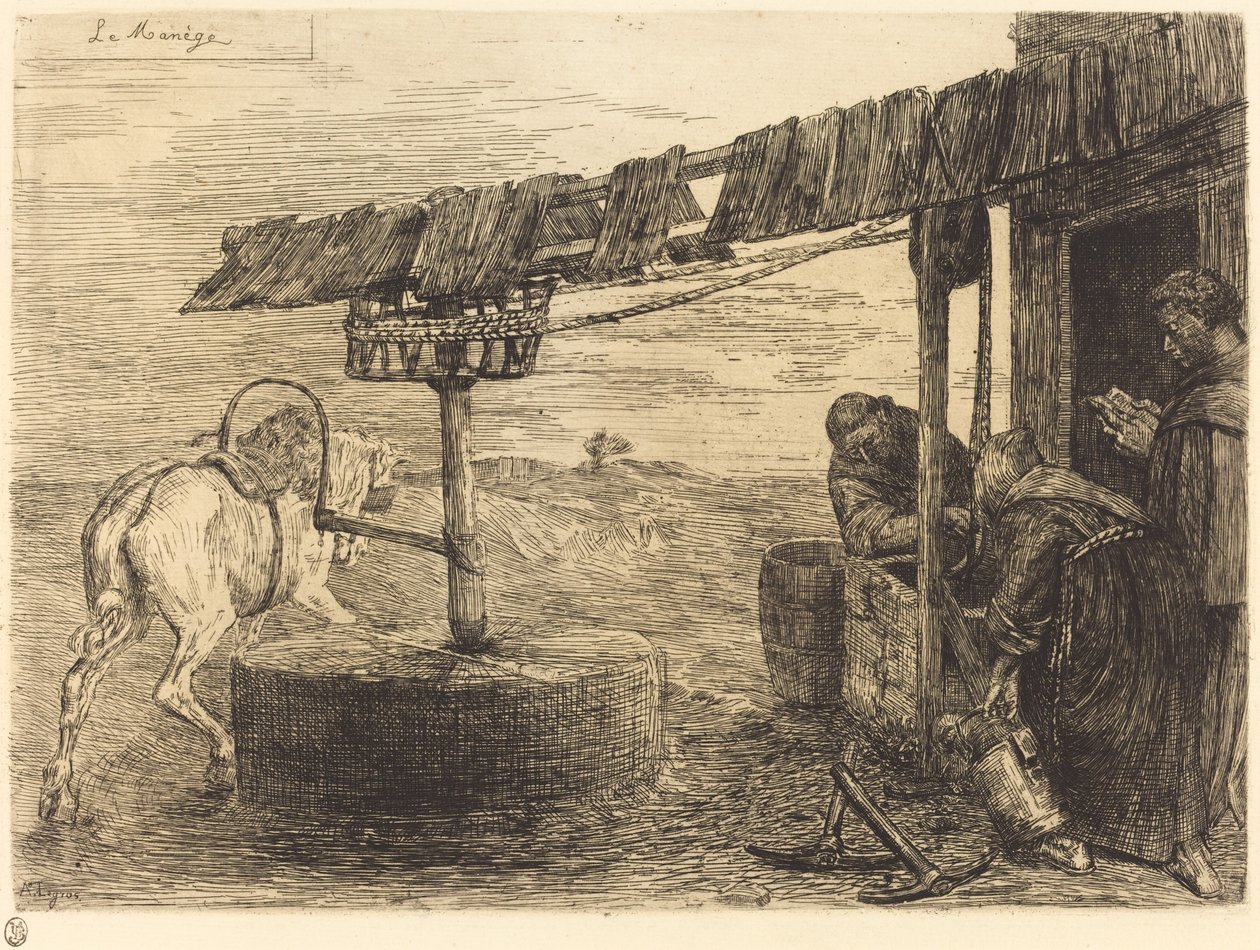 Le manège - Alphonse Legros